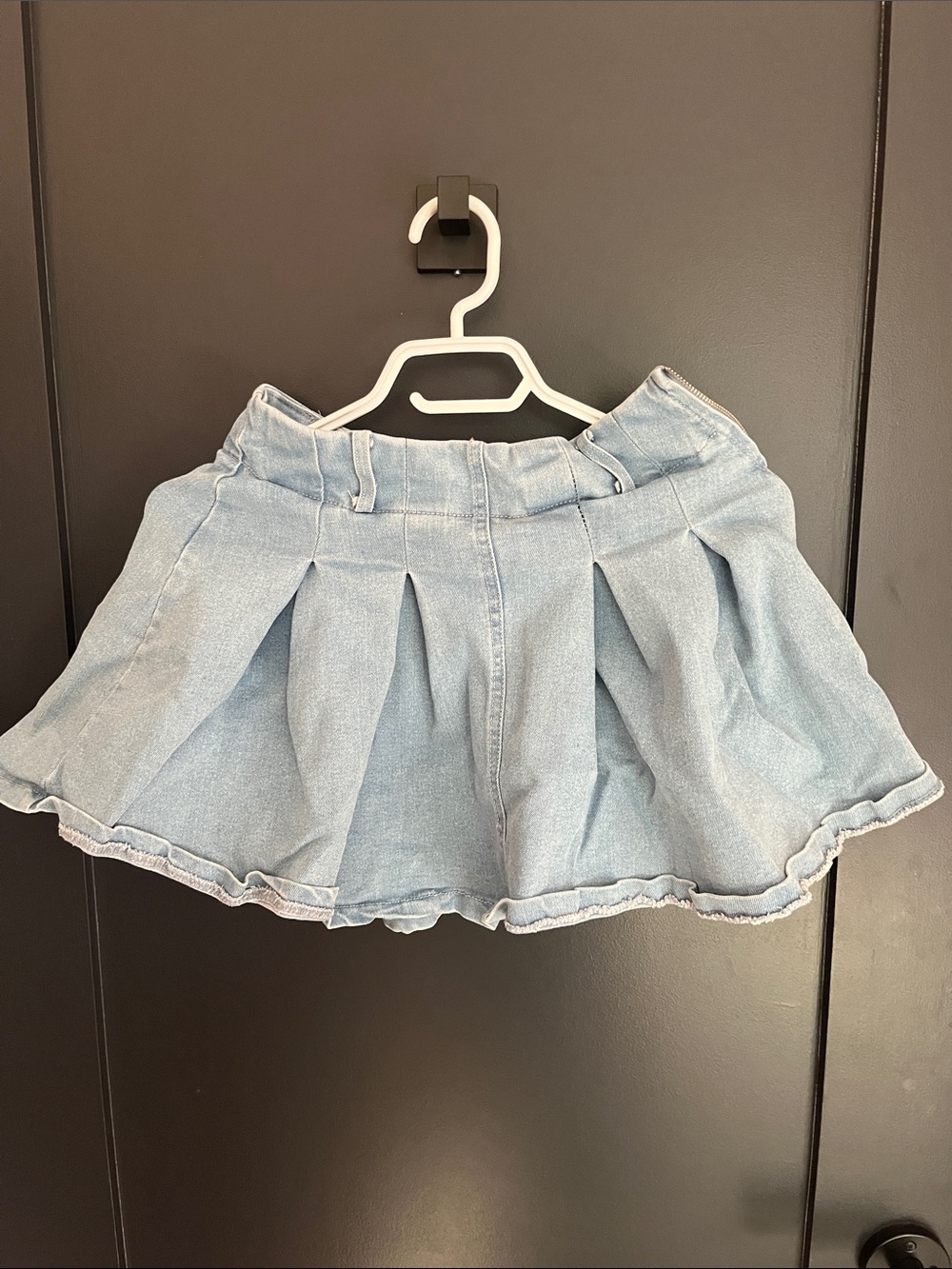 Light Blue Denim Mini Skirt